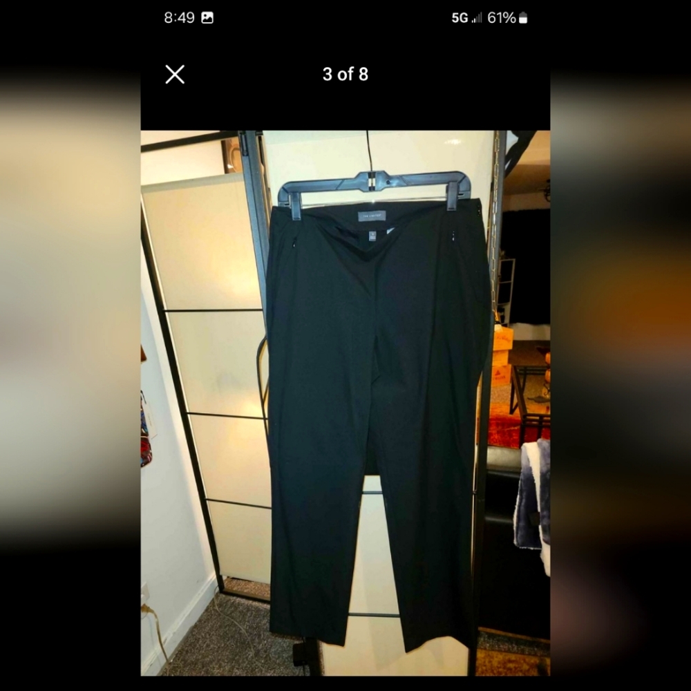 "The Limited" Side Zip Black Dress Pants in Size 8 REG NWT